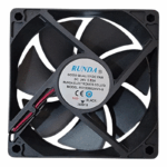 Ventilador Runda 12x12x2.5 Cm .60a 24v Mega Force Sweiss