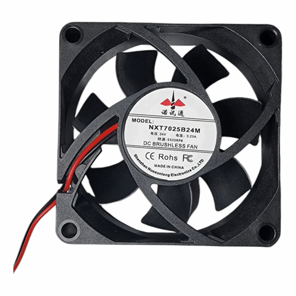 Ventilador 7x7x2.5 Cm De 24v Para Inversoras Redbo